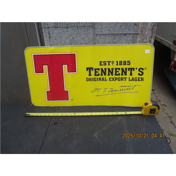 Vintage Tennent's Beer Sign
