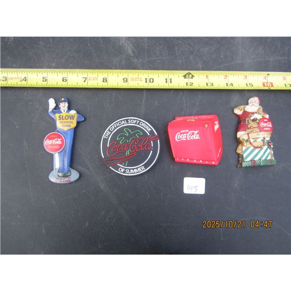 Lot of 4 Coca Cola Fridge Magnets