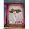Image 4 : 3 Vintage Metal Coca Cola Trays with Ladies on Them