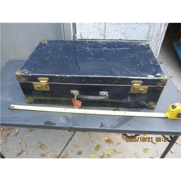 Antique Metal Suitcase