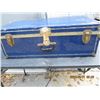 Image 2 : Antique Metal Trunk 34 inches Long 16 inches Deep 12 inches Tall
