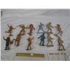 Image 1 : Lot of 1960's  Louis Marx 6 inch Cowboy and Indians Figures