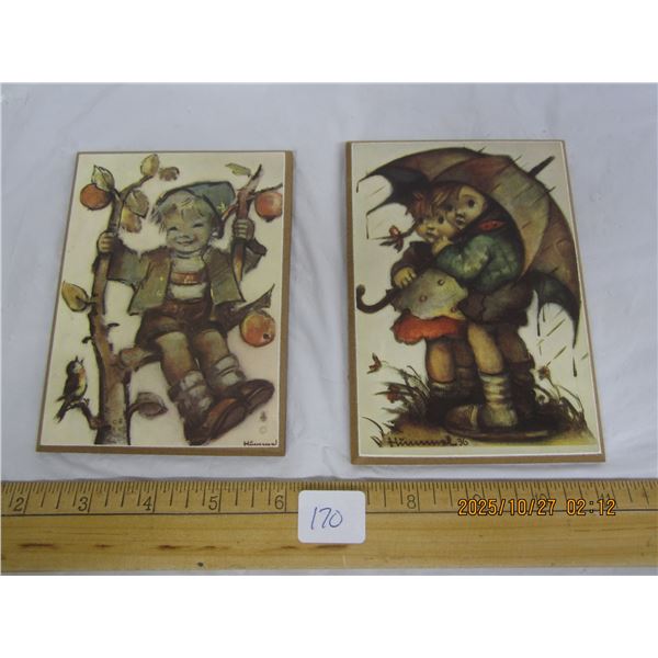 2 Vintage Hummel Plagues