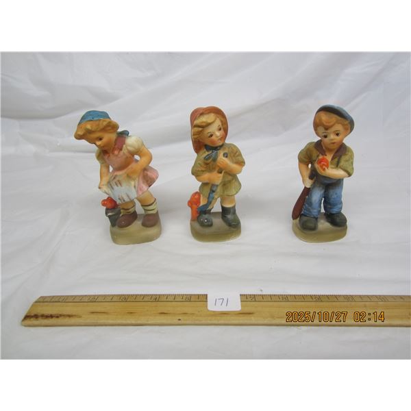3 Vintage Figurines