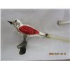 Image 2 : 2 Antique Clip On Glass Birds Christmas Decorations with Tails