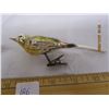 Image 4 : 2 Antique Glass Birds Clip On Christmas Decorations with Tails