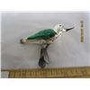 Image 5 : 2 Antique Glass Birds Clip On Christmas Decorations No Tails One Clip Missing