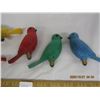Image 3 : Lot of 5 Antique Christmas Birds Light Bulbs