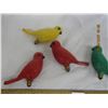 Image 4 : Lot of 5 Antique Christmas Birds Light Bulbs