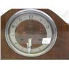 Image 2 : Antique Savoy Walnut Mantle Clock Works No Key has Pendulum