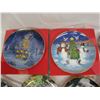Image 2 : Lot of 10 Collectors Plates 2 Christmas , 3 Kittens ,Cottages
