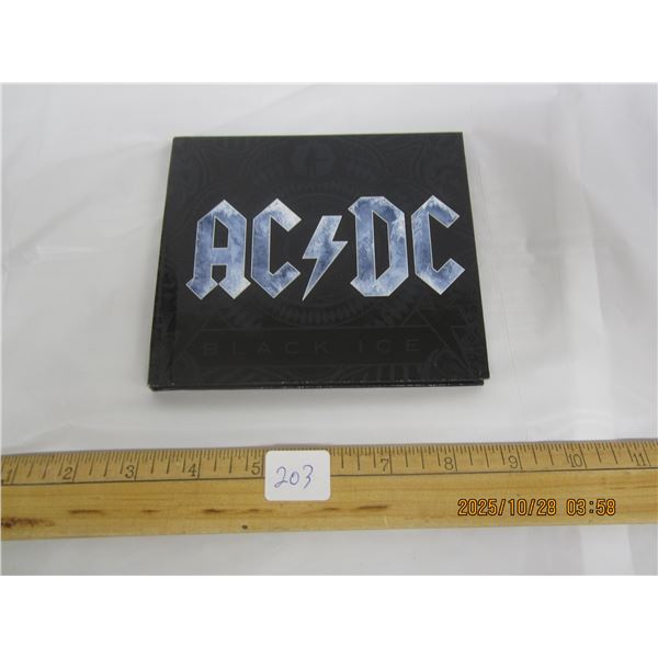 Vintage AC DC Black Ice Music CD in Booklet Form