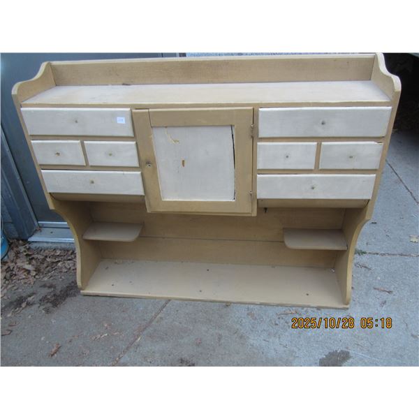 Antique Kitchen Cupboard with Many Drawers