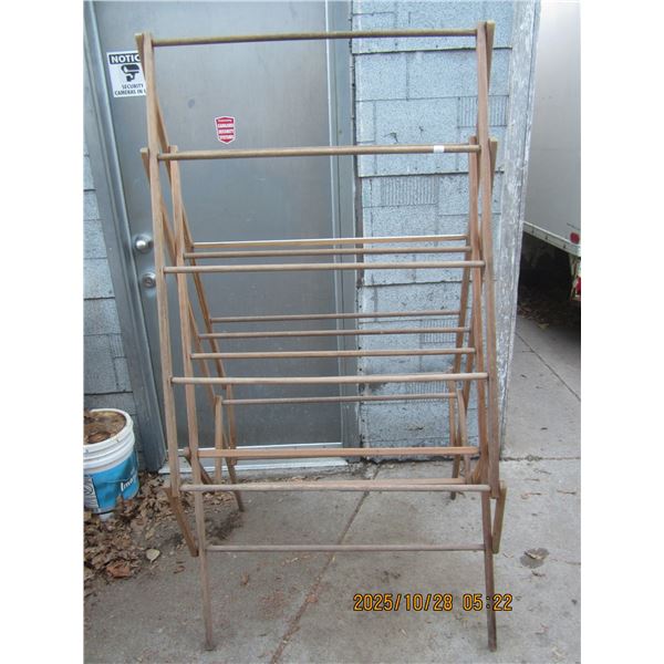 Antique Large Clothes Drying Rack