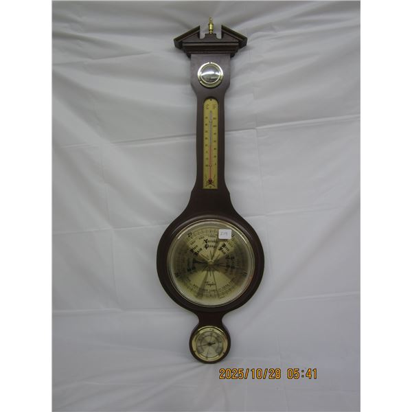 Vintage Walnut Barometer 28 inches Long