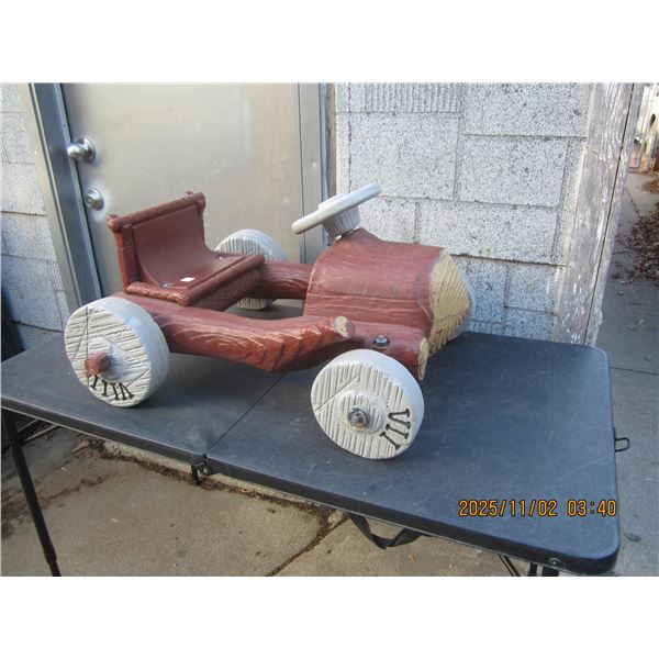Ultra Rare 1980's The Flintstones Pedal Car