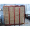 Image 1 : Vintage Bamboo Privacy Screen when Opened 67 inches Wide each Screen is 16 inches Wide