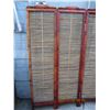 Image 2 : Vintage Bamboo Privacy Screen when Opened 67 inches Wide each Screen is 16 inches Wide