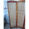 Image 4 : Vintage Bamboo Privacy Screen when Opened 67 inches Wide each Screen is 16 inches Wide