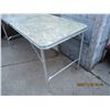 Image 5 : Vintage 1960's Chrome and Aluminium Folding Table in Good Condition 59 inches Long 24 inches Wide