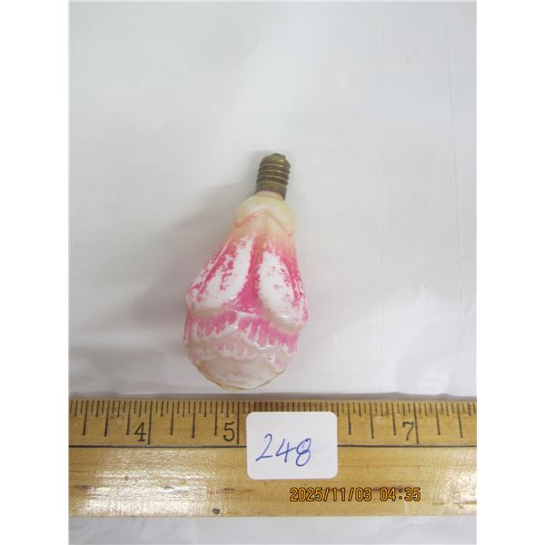 Antique Christmas Light Bulb Decoration