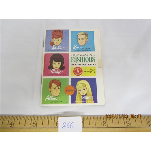 1963 Barbie Doll Fashion Brochure