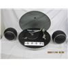 Image 2 : Very Rare Apollo Dome Top Turn Table with Built in Amp. By Electro home  Original Speakers with Stan