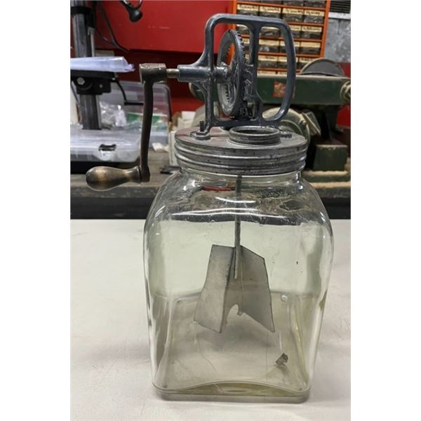 Large Glass Butter Churn
