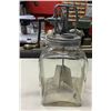 Image 1 : Large Glass Butter Churn