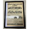 Image 1 : Chevy Trucks Advertising Framed Picture
