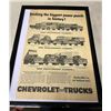 Image 2 : Chevy Trucks Advertising Framed Picture