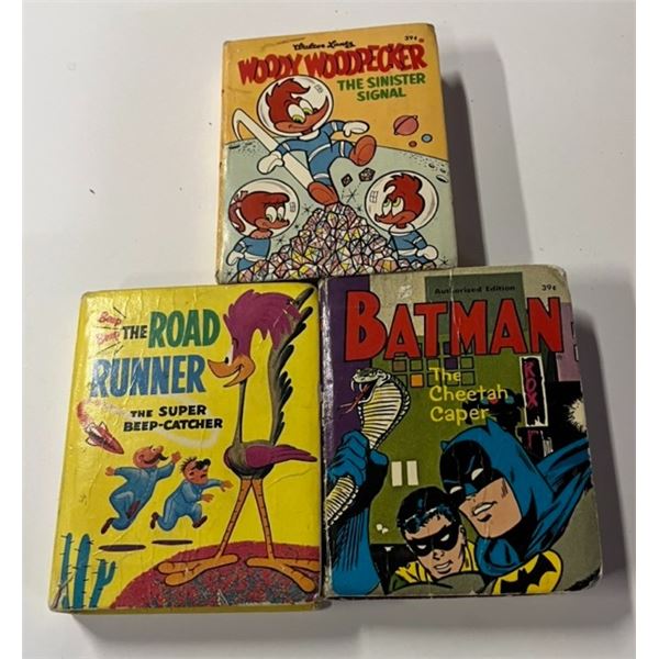 3 Little Big Books - Woody Woodpecker, The Road Runner, Batman