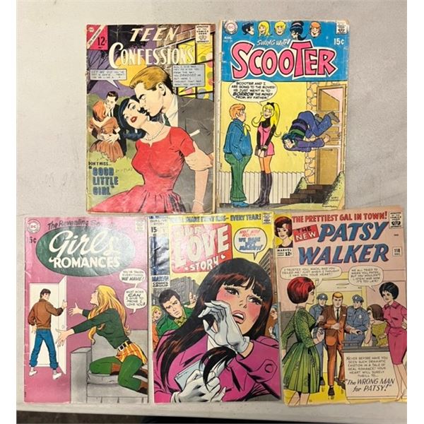 Vintage Comic Books - Teen Confessions, Scooter, Patsy Walker