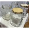 Image 3 : 4 Large Vintage Jars - Flour, Coffee, Sugar, and more Storage