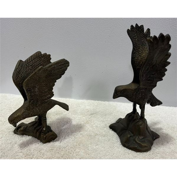 Pair of Metal Eagles
