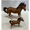 2 Ceramic Horse Figurines