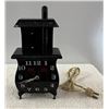 Vintage Spartus Antique Stove Wall Clock, Pot Belly Stove Kitchen Decor, Electric decorator clock, h