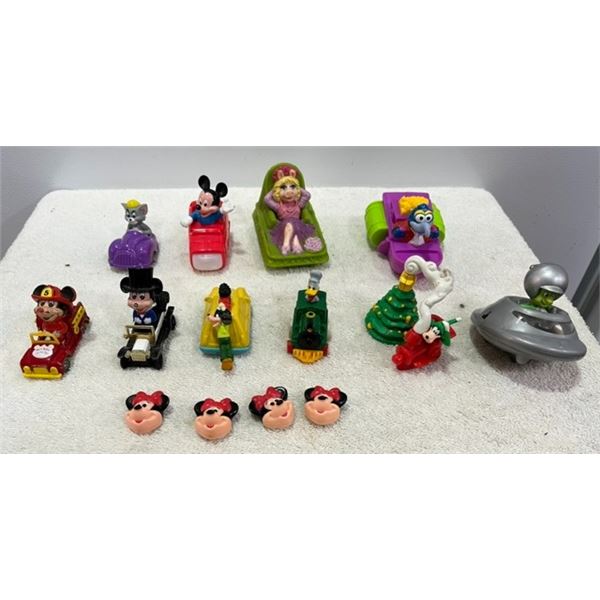 Lot of Toys - Disney, Miss Piggy, Mickey Mouse, Goofy, Gonzo, Donald Duck, Great Gazoo Cars