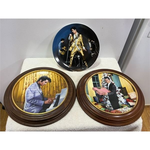 1989, 1991 Elvis Presley "Looking At the Legend" Delphi Collector Plates # 3, 10, 13 - Nice Conditio