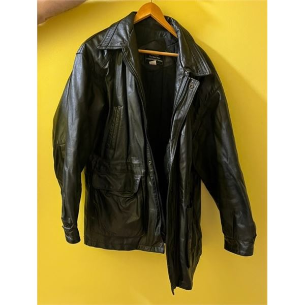 Men’s Leather Jacket Sears The Men’s Store - Size 42-44 Large