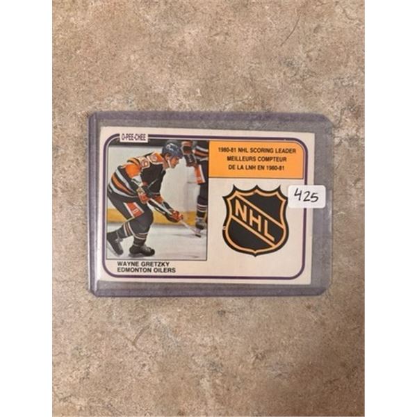 Wayne Gretzky - 1980-81 NHL Scoring Leader - Hockey Card