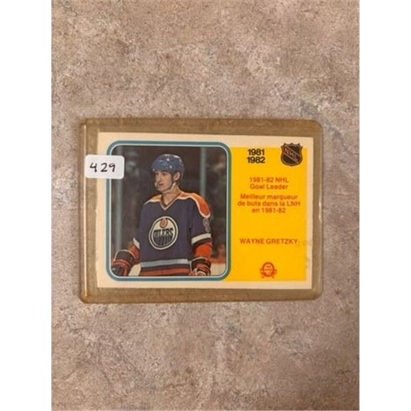 Wayne Gretzky - 1981-82 Goal Leader - Hockey Card