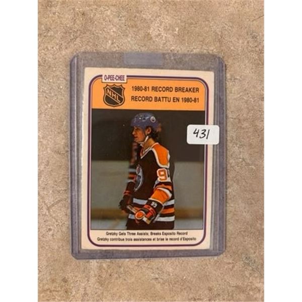 Wayne Gretzky - 1980-81 Record Breaker - Hockey Card
