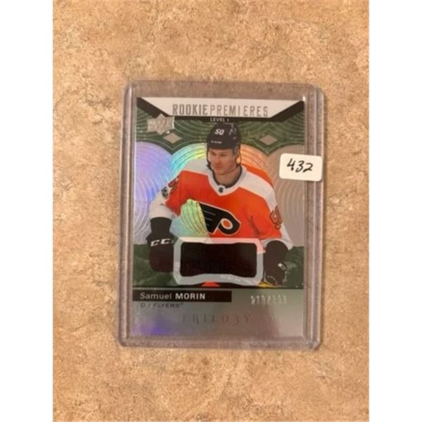 Samuel Morin - Rookie Jersey Card