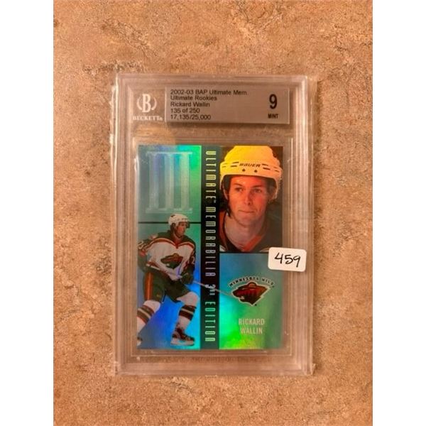 Rickard Wallin - Rookie Card - Graded Mint