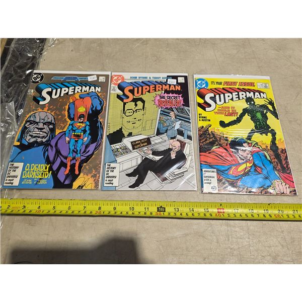 Rare 1987 superman 1,2,3 comics mint