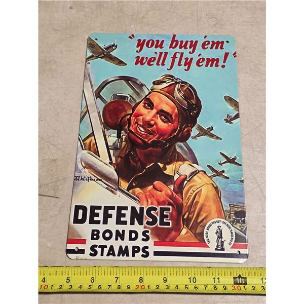 War bonds sign- 8x11"