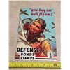 Image 1 : War bonds sign- 8x11"