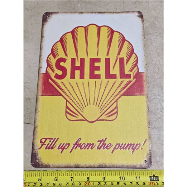 Shell sign- 8x11"