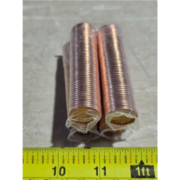 4 rolls of pennies- 2012